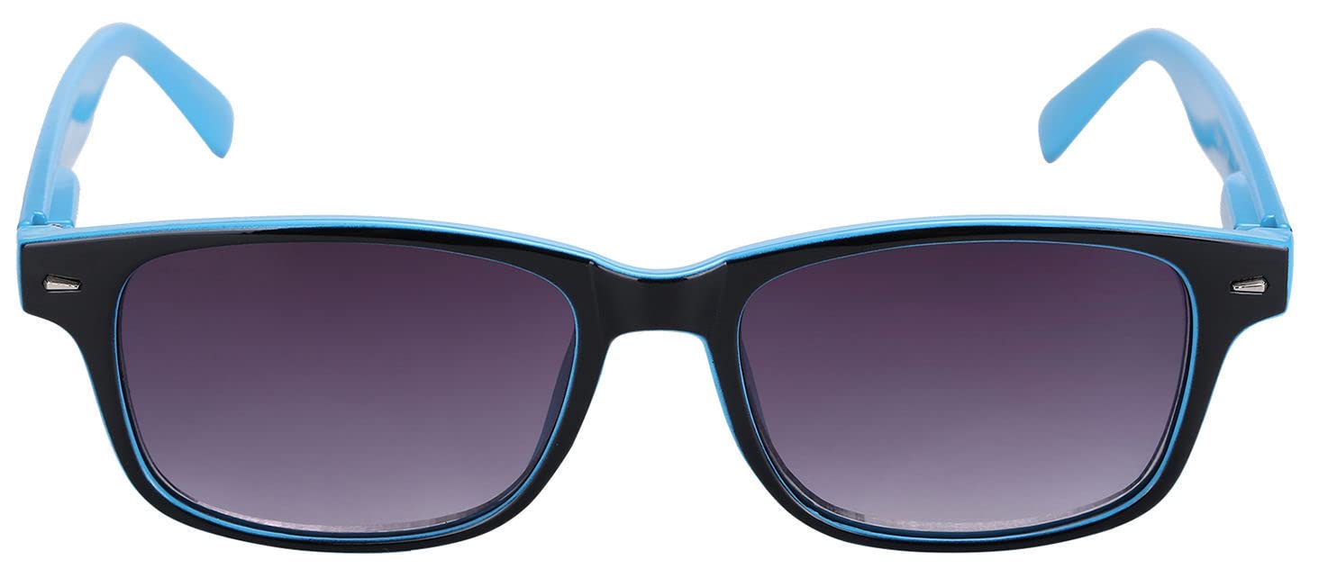 "The Summerville" Sun Reader - Retro Rectangle, Full Frame Reading Sunglasses for Men and Women - Hard Carrying Case Included