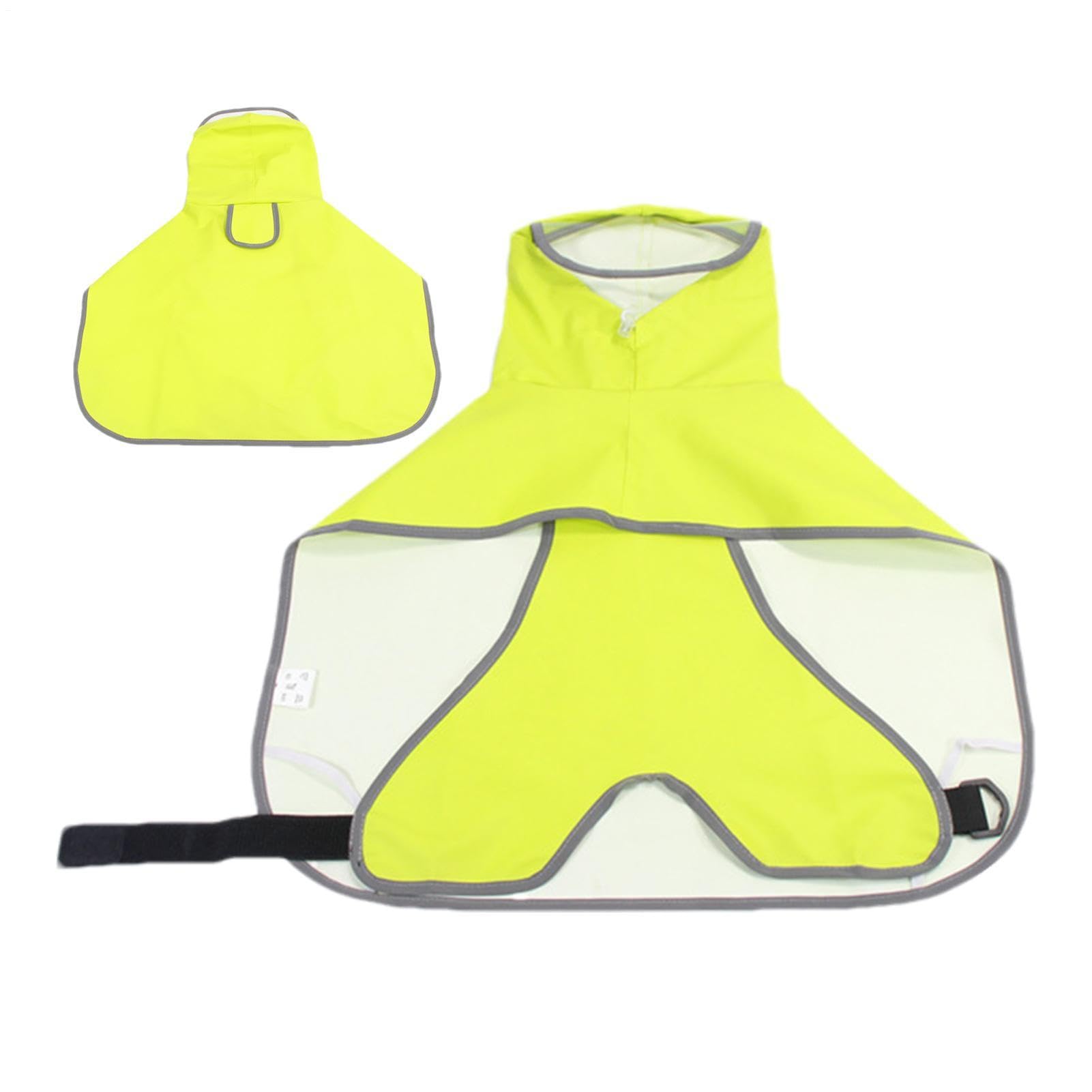 Imperméable pour chien avec bande réfléchissante et trou de corde pour laisse