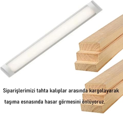 120 Cm 40 Watt Yatay Led Bant Armatür-Trafolu Beyaz ışık-1-2-4-5-8-10-20-40 ADETTİR (BEYAZ-1 ADET) [Enerji Sınıfı F]