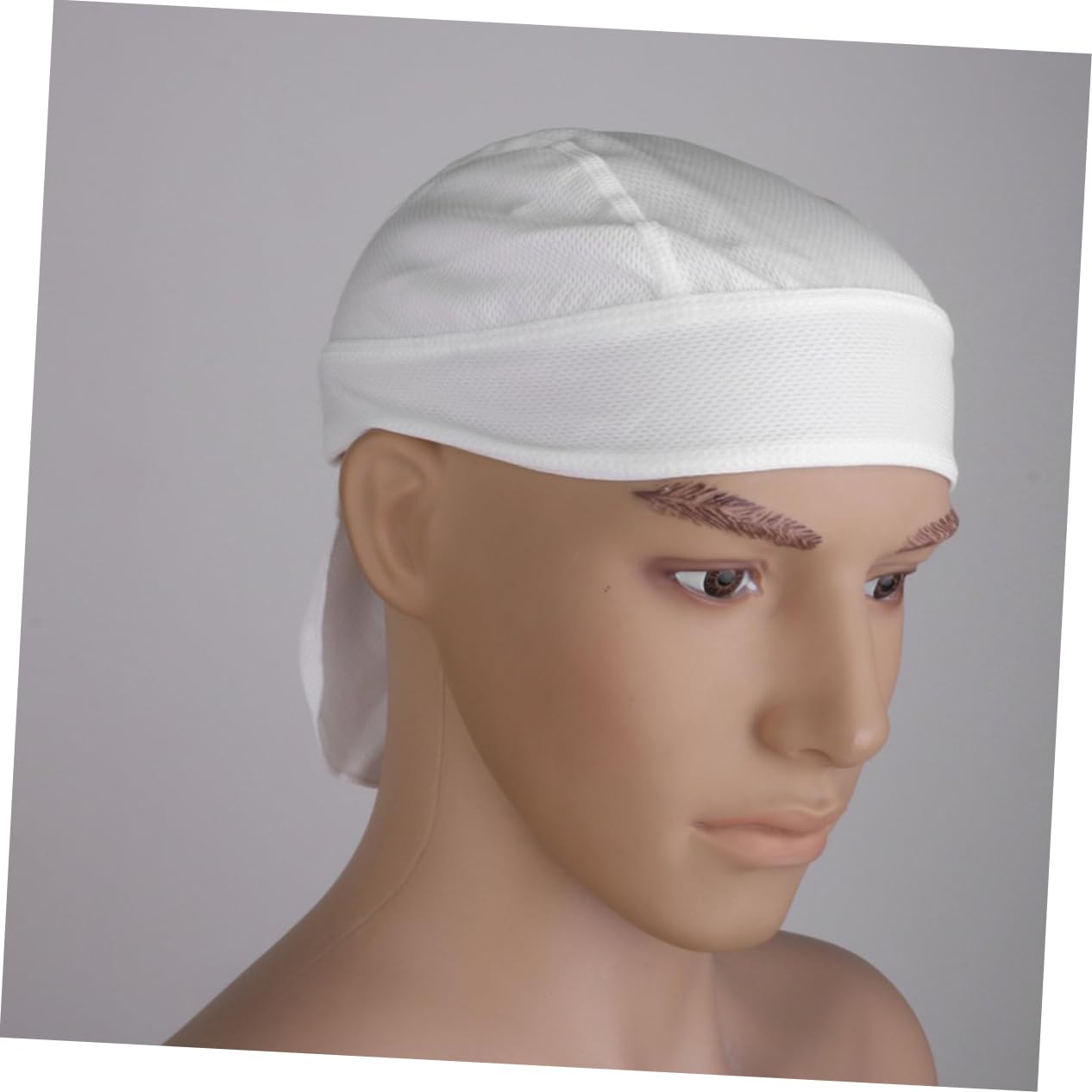 Beavorty Unisex White Cycling Hat Quick Dry Headscarf Headband Breathable Sweat Absorbent for Outdoor Activities Comfortable Cap for Men Women