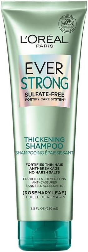 L'Oreal Paris Hair Expertise EverStrong Thickening Shampoo, Rosemary, 8.5 Fl Oz