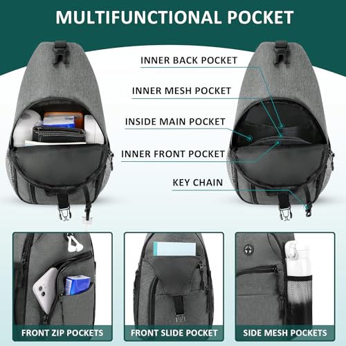 Tuwubi Crossbody Bags for Women Trendy,Sling Bag for Men with Adjustable Shoulder,Travel Essentials Backpack for Traveling3