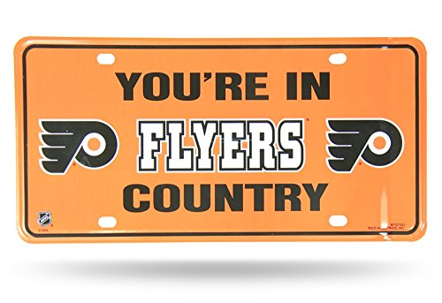 Rico Industries NHL Philadelphia Flyers Metal License Plate Tag