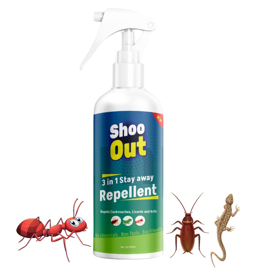 ZOIVANE Shoo Out 3-in-1 Repellent spray - 200ml | cockroach killing Spray, Anti-Lizard Spray, Pest Control Products for Home, Cockroach Killer Permanent, Kitchen Hunter Anti Cockroach Spray - Pack of 1 (B0CVQNDPYQ) Amazon Price History, Amazon Price Tracker