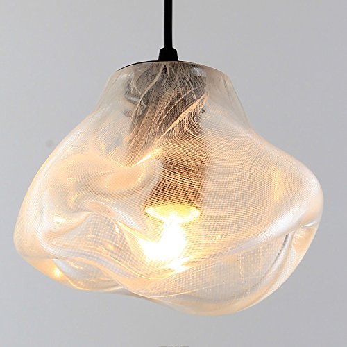 Lustre restaurant et salon moderne avec abat-jour transparent GZ