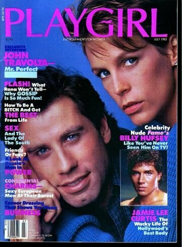 Playgirl Magazine July 1985: John Travolta; Billy Hufsey NUDE; SExy