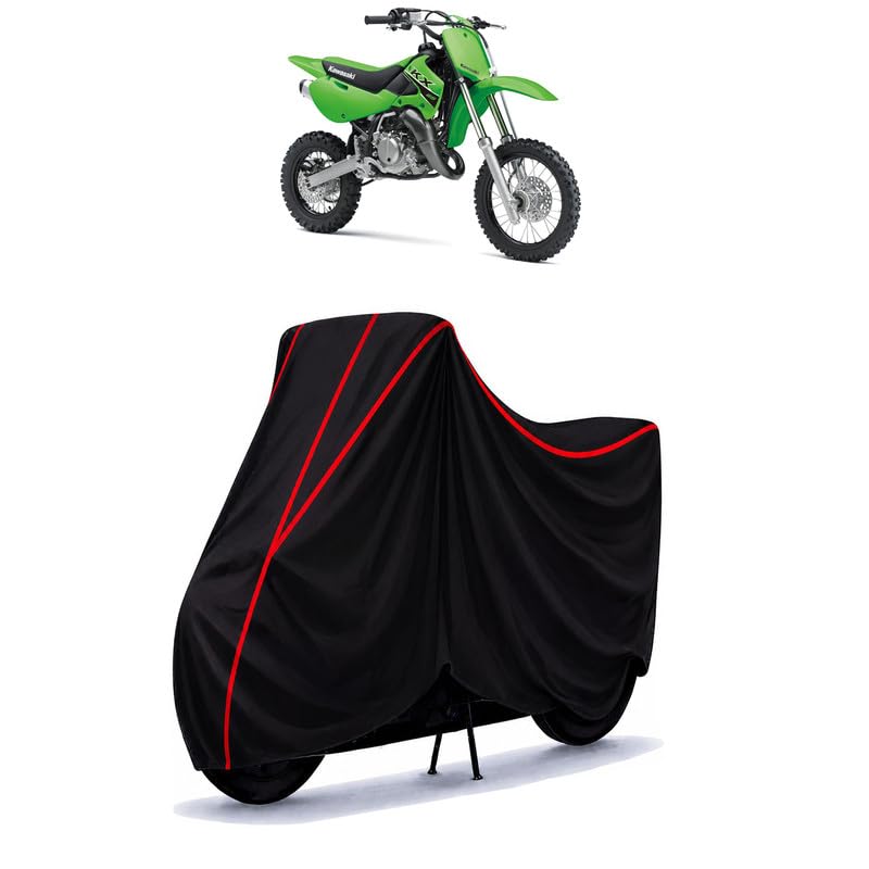 Image of KX112 Water Resistant Bike Cover for All Motorcycles & Scooters | Heavy Duty Premium Taffeta Fabric | UV Protection, Dustproof, Scratchproof | All Weather Two Wheeler Body Cover with Elastic Bottom