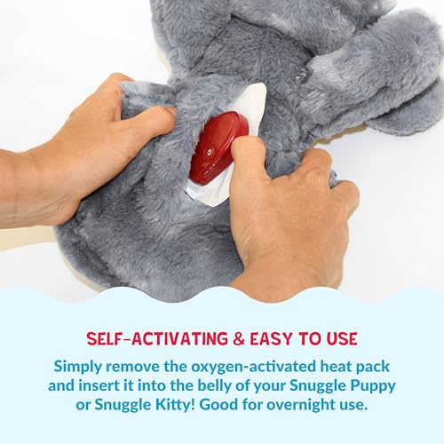 Image of Snuggle Puppy Replacement Heat Packs for Junior (7 Count) - Disposable Pet Comfort Warmers for Puppy Anxiety Relief - Odorless, Non-Toxic, All Natural - Fits Smaller Junior Size