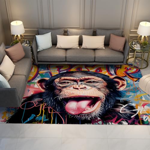 Tapis de salon doux antidérapant adapté enfants et animaux