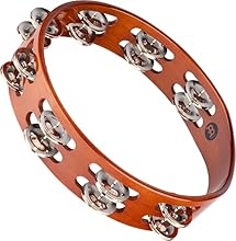 Jingle Ring - The tambourine is played by shaking, striking, or rubbing it by hand or with a stick Steel Jingles - The jingles of this double-row tambourine deliver a powerful, bright sound Rhythmic Accompaniment - Tambourines are the compact musical...
