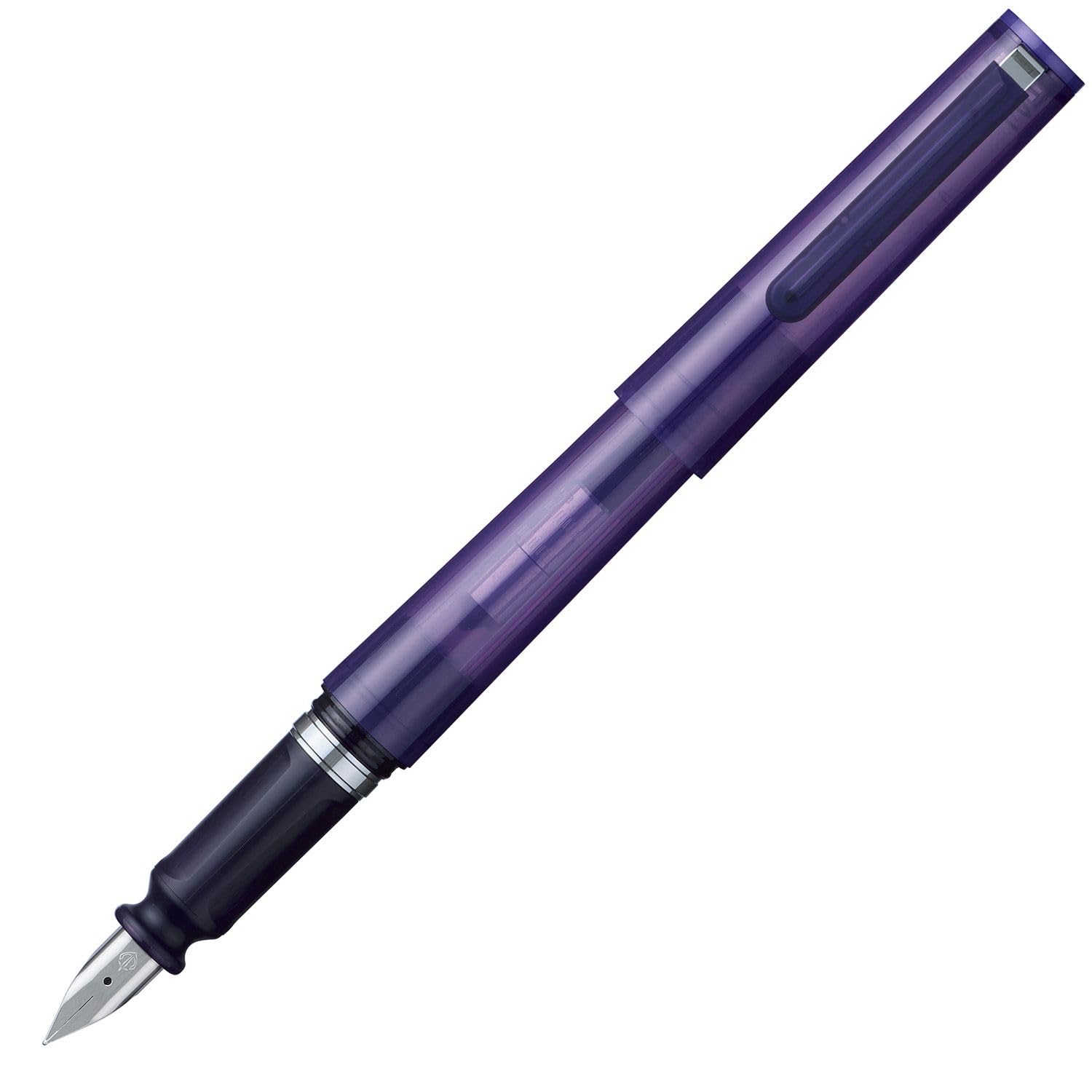 Sailor 12-0541-650 Tuzu Adjust Stylo plume rotatif et prise en main naturelle avec 2 cartouches d'encre et convertisseur pour débutant et usage quotidien Violet clair Pointe grasse