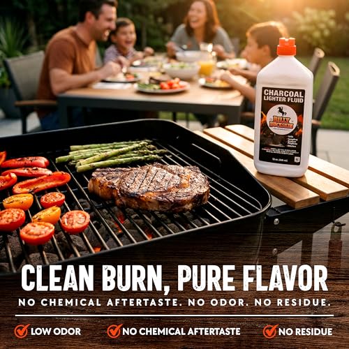 Image of Billy Buckskin Charcoal Lighter Fluid, Clean Burning, 1 Quart, 1-Pack