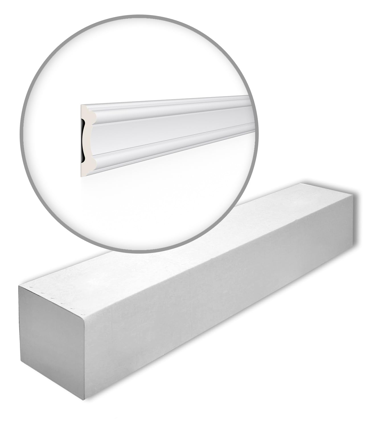 NMCZ1550-box ARSTYL Noel Marquet 1 Box 23 Pieces Panel Moulding Timeless Classic Design White | 46 m