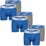 Männlich Puma Junior Boys Boxershort Basic Boxer, Größe 164 (XL) - 6er Pack, Farbe Blau