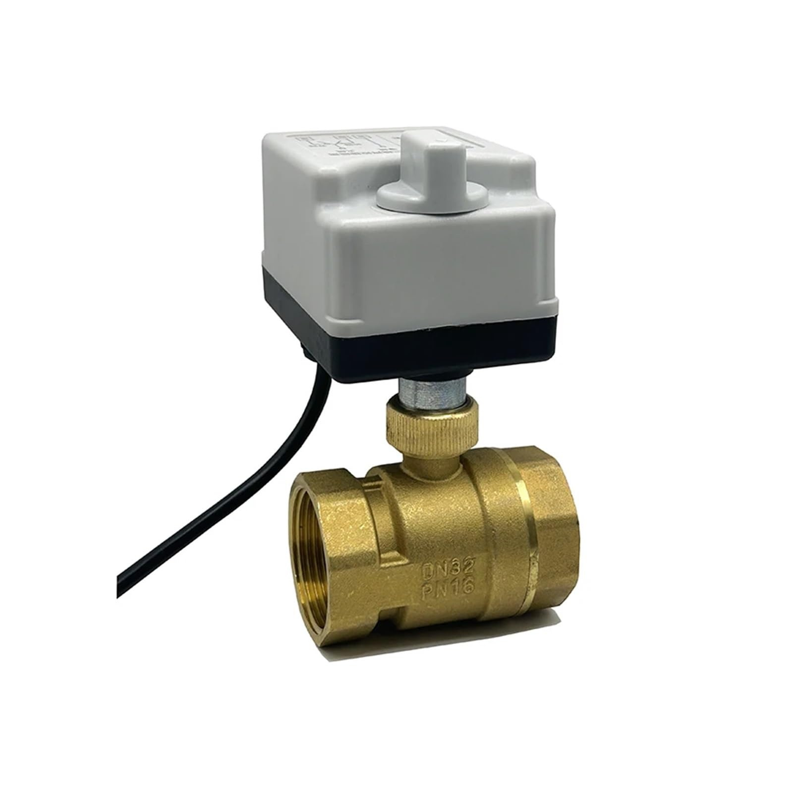 1/2" 3/4" 1" 1-1/4'' 2" 2-drogowy elektryczny zawór kulowy z przełącznikiem ręcznym 220 V 12 V 24 V 3-przewodowe, 2-sterowane mosiężne zawory kulowe z napędem(DN15,220VAC)