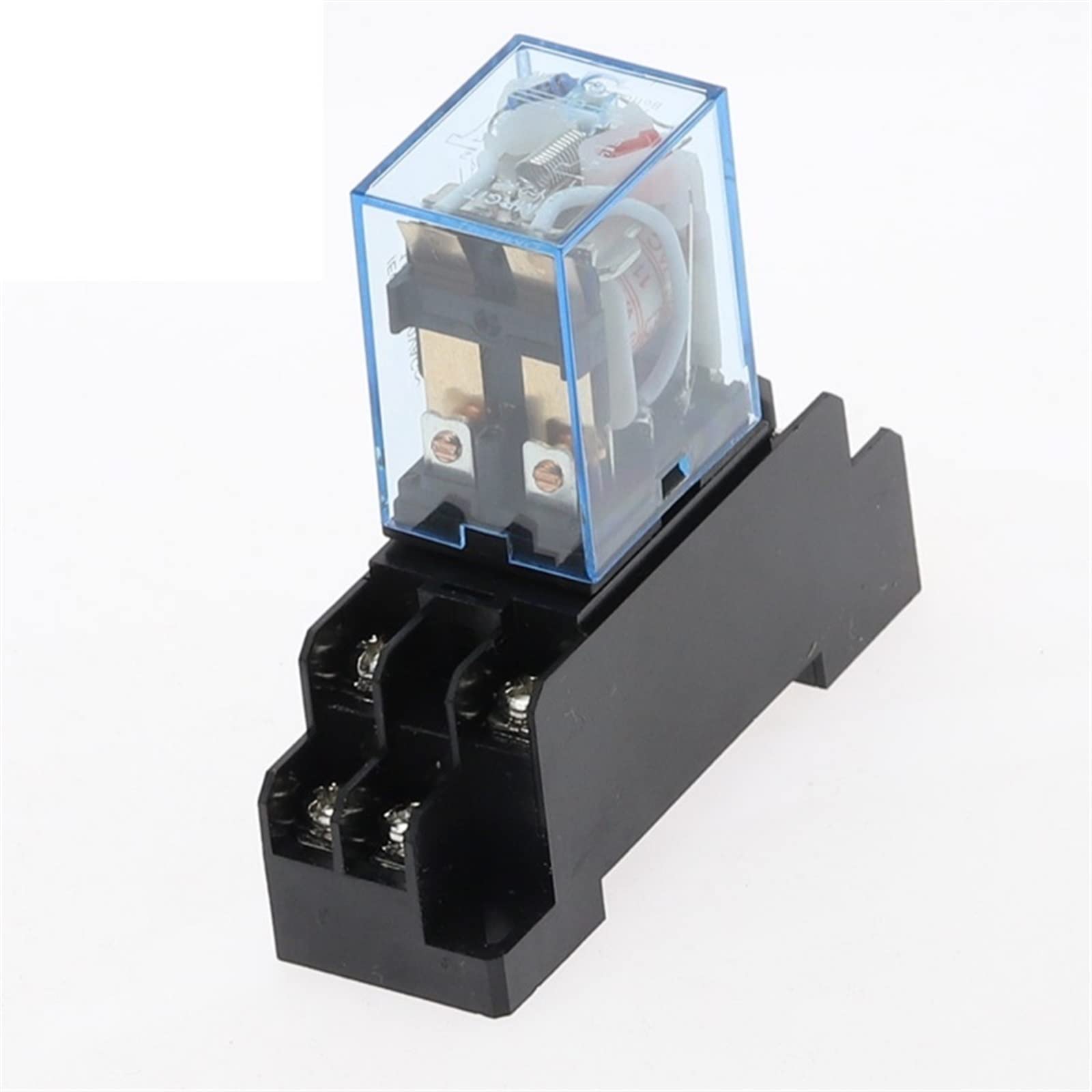 GJZIFGFWQ 12V 24V 36V 110V 220V 10A Coil Power Relay DPDT LY2NJ HH62P HHC68A-2Z with Socket Base 50set(Onecolor)