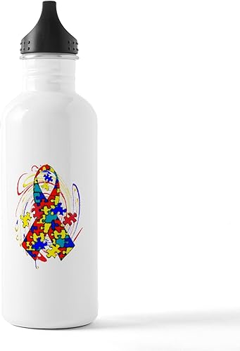 CafePress Autism Awareness - Botella de agua de acero inoxidable 1 1.0L (34 oz)