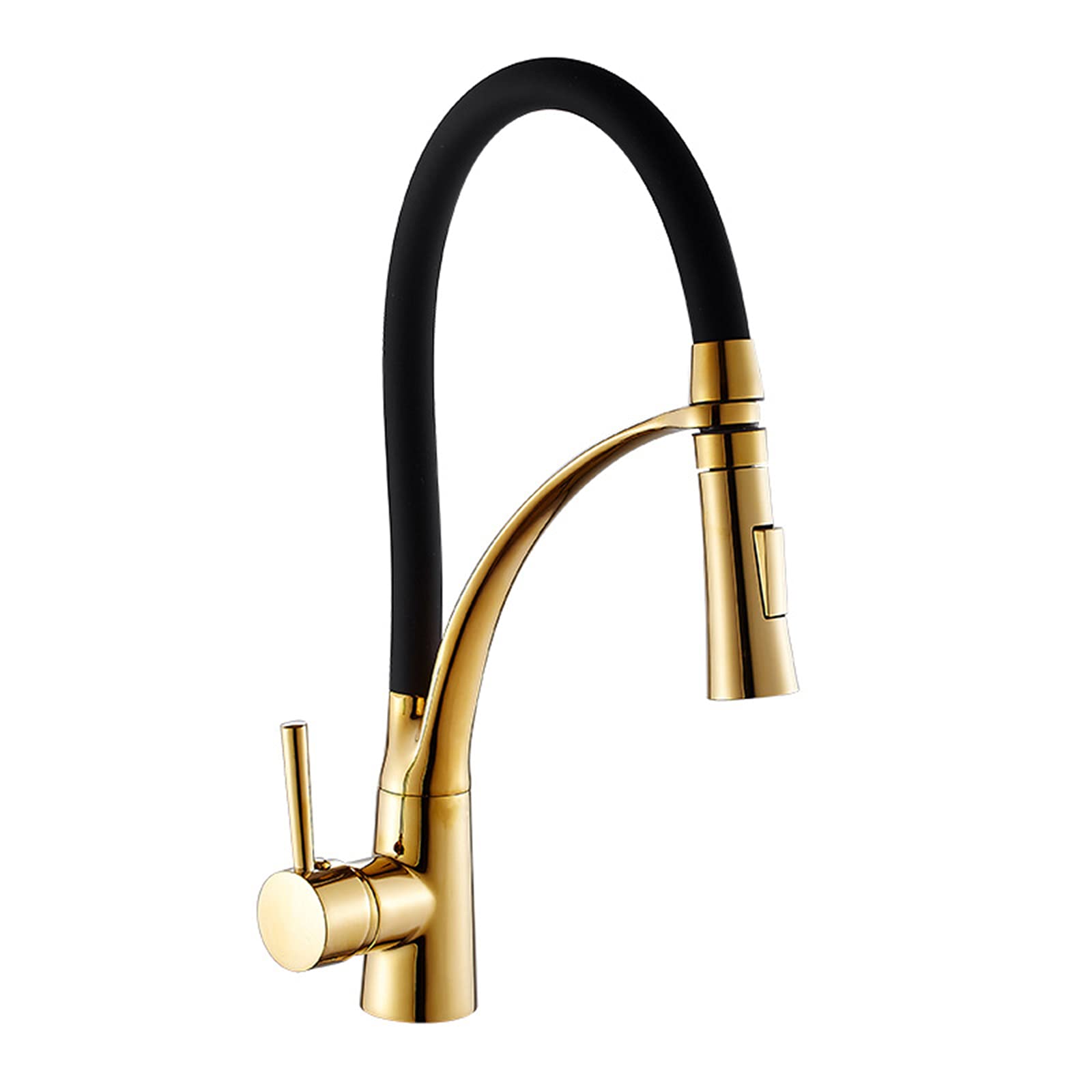 Robinet d'évier de cuisine anti-éclaboussures avec douchette double jet d'eau chaude
