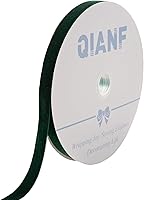 Vista 84 de Cinta de terciopelo verde cazador vintage, 3/8 pulgada x 25 yardas