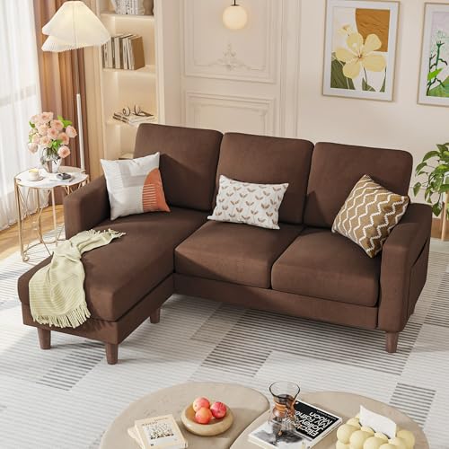 Homall Convertible Couches for Living Room, Comfy 3 Seat L