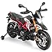 GOPLUS Moto Elettrica per Bambini,Moto Giocattolo Cavalcabile, con Luci a LED e Pneumatici Ausiliari, Antiurto e Antiscivolo, 110x57x71 cm (Rosso)