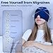 DOCXEN Migraine Relief Cap - 360° Cooling Headache Relief Cap ✮Lifetime Warranty✮ Soothing Migraine Mask, Ice Pack Head Wrap + Guide + Premium Case - Cold Headache Cap for Tension, Stress & Hangover