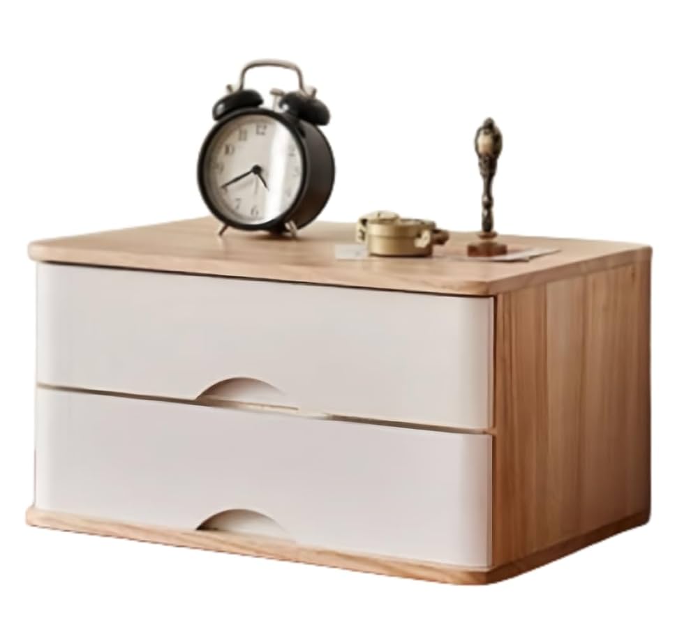 飾り棚　小引出し付　完成品　未使用品 CBA改 木扉 可動棚付 キューブボックスα CUBE BOXα