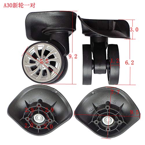 Luggage Wheel,Luggage Suitcase Wheels, 360 Degree Swivel Luggage Mute Wheel Suitcase Replacement Repair Wheels Parts Spinner (A30#)2