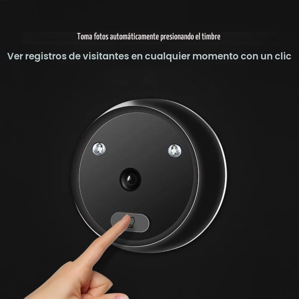 Puerta de cámara digital electrónica de 2.4 pulgadas, para mirilla de ojo de gato, cámara de mirilla de puerta, cámara de lente ultra ancha de 120 °