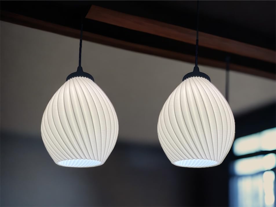 Polycarbonate Hanging Lights for Living Room, Ceiling Pendant Lamp for Home Decor,Pendant Light for Dining Hall,Drawing Room(with Bulb) (B0D2KP3QKT) Amazon Price History, Amazon Price Tracker