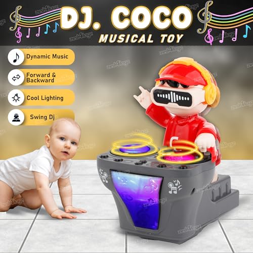 Image of Zest 4 Toyz Musical Toy for Kids Dancing Toy with Lights and Sound Toys Interactive Robot Boy with Swinging Dancing DJ Action Battery Operated Fun Toys for Boys and Girls (Multicolor)