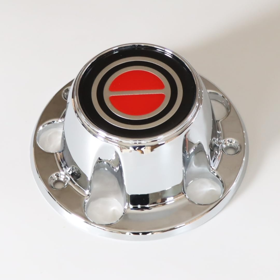 Chrome Wheel Hub Center Caps Replacement for F150 1980-1996 Truck Bronco Van 4x4 Front 4WD Wheel Drive (Includes 12 mounting Screws)