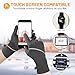 Tiny Chou Winter Gloves for Women Men - Warm, Touchscreen, Non-Slip Thermal for Cold Weather - Running, Cycling, Driving, Hiking - Windproof Lightweight Bike Gloves, Grey - Medium