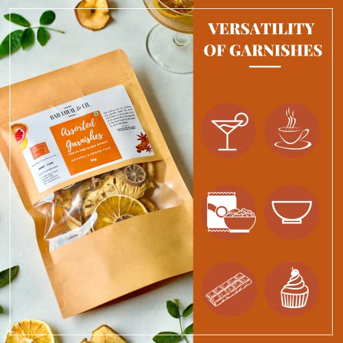 Image of Bab Louie & Co. Assorted Dehydrated Fruits Garnishes For Cocktail, Mocktail, Detox Water, Green Tea, Snacks | Air Dried | Gluten Free | Vegan | No Sugar | 100% Natural | Zero Preservatives | 50 gm