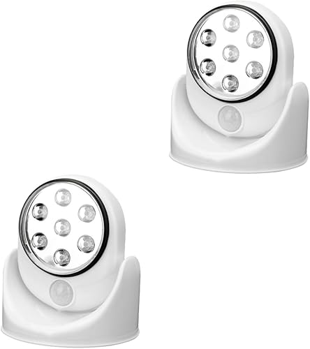 Housoutil Led Ligh 2 unids 180 Led Ledlight Pir Sensor de movimiento Luz Sensor de Luz Luz de Inactividad Luces de Pared al Aire Libre Luces de