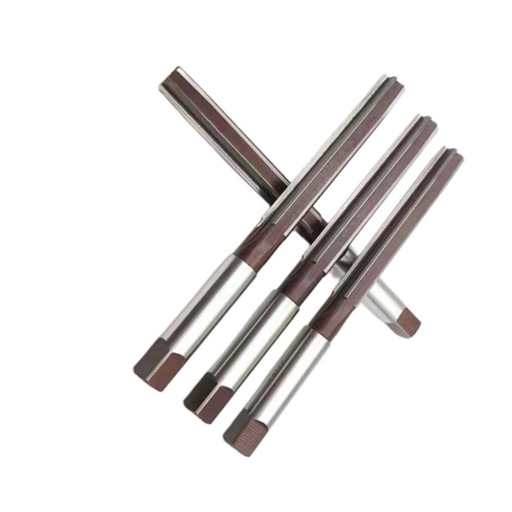 Alesatore HSS Alesatore manuale in acciaio bianco 9SiCR da 1 pezz0, utensile alesatore a gambo dritto for alesatura precisa(1 Inch)