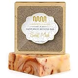 MasterMedi All Natural Soap Bar Sweet Musk, Softer & Smoother Skin, Handmade Organic Soap Scented wi