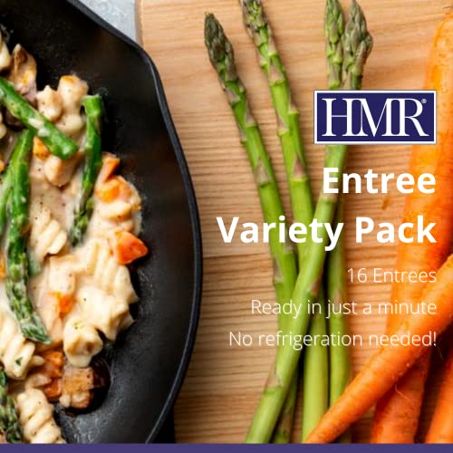 Image of HMR Variety Entree Meals Pack, 16 Meals, Ready to Eat