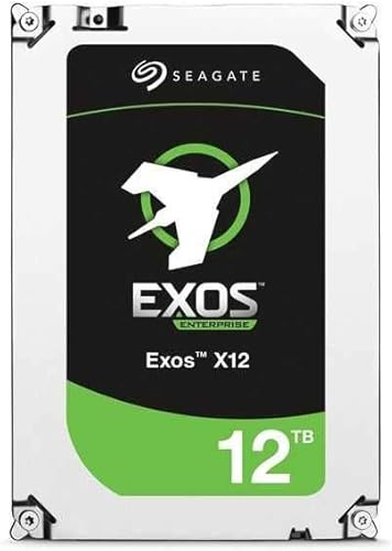 Seagate Exos X14 ST12000NM0038 - Disco duro de 12 TB - Interno de 3.5" - SAS (12Gbs SAS) (renovado)