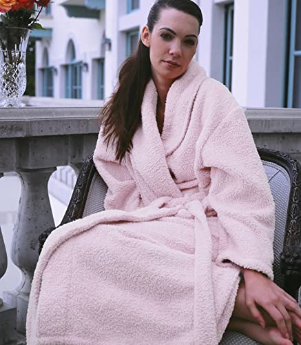 Plush Microfiber Fleece Robe | Super Soft & Warm | Lightweight | Full Length4