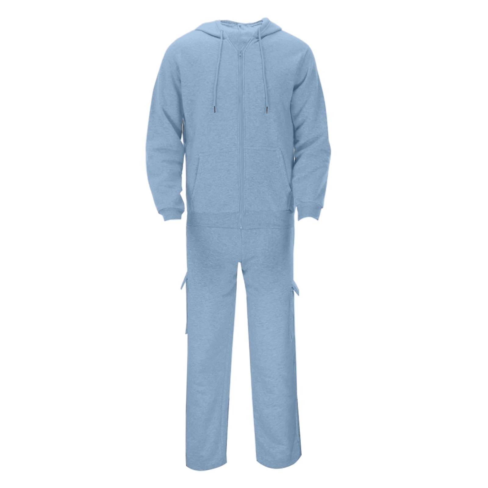 Générique Set da uomo in cotone 2 pezzi tuta da jogging sportiva felpa pantaloni casual traspirante ampio allenamento palestra casa trendy A85