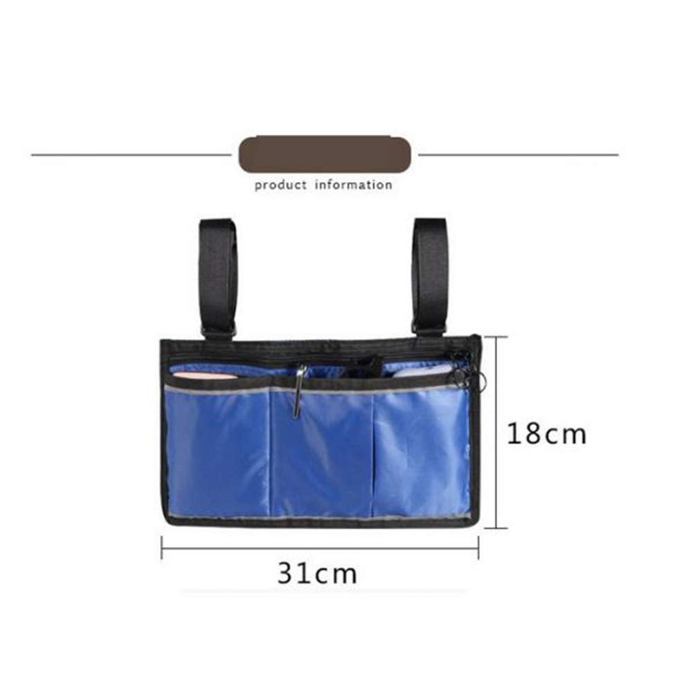 Bolsa para Silla de Ruedas Ayuda para la Movilidad a Prueba de Agua Accesorios para sillas de Ruedas Bolsa para Ancianos Bolsa de Almacenamiento para sillas de Ruedas Mochila Impermeable Se Adapta a