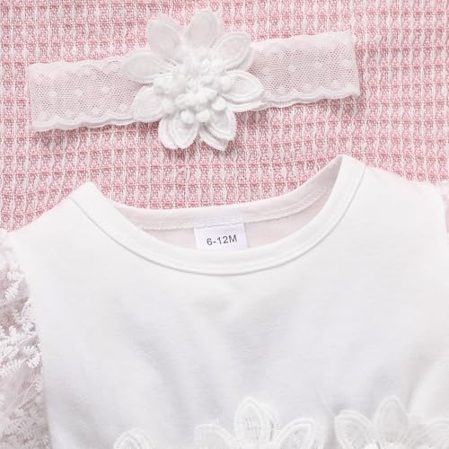 Toddler Girls Summer Tulle Dress with Ruffles Sleeveless Casual Floral Baby Dress3