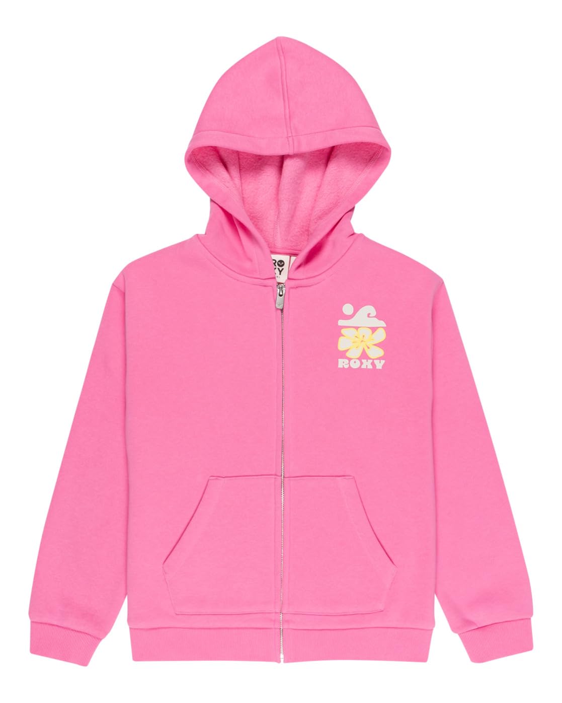 Roxy Fleece sweater SURF FEELING ZIPPED BRUSHED Girl's Pink 14