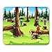 Produktbild Mauspad Wald der Menschen, die Bäume fällen und ausnutzen Mousepad für Notebooks, Desktop-Computer Mausmatten, Büromaterial