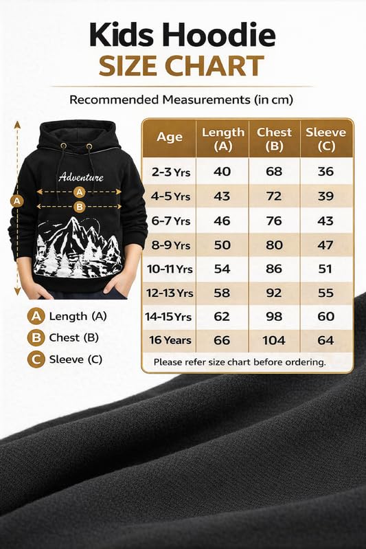 Image of Kids Boys & Girls Cotton Hooded Neck Full Sleeves Printed T-Shirt|Trendy Adventure Edition T Shirts for Kids