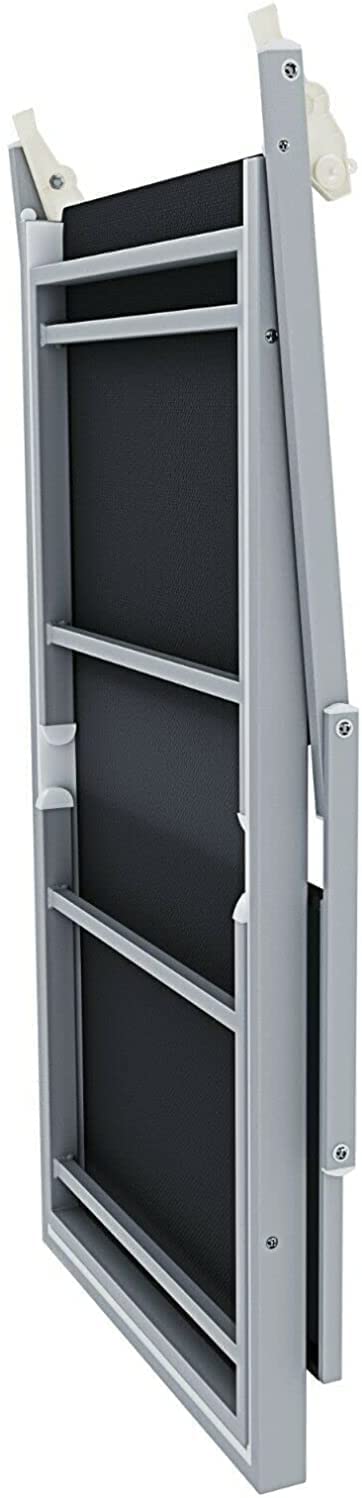 Lettini Prendisole Pieghevole Professionale Alluminio Tessuto Textilene 720 gr/m² Tettuccio Orientabile Parasole Sdraio Prendi Sole Mare Spiaggia Piscina 182 x 60 x 38 cm (10, Grigio Scuro)