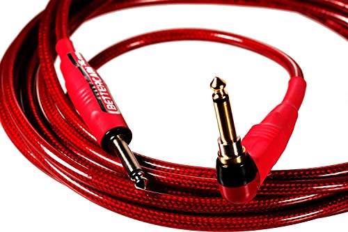 60% Off Discount Better Cables Silver Serpent Reference Guitar Cable for Stage or Studio - High-End, High-Performance, Premium Instrument Cable Straight Silent Plug - 23 Feet