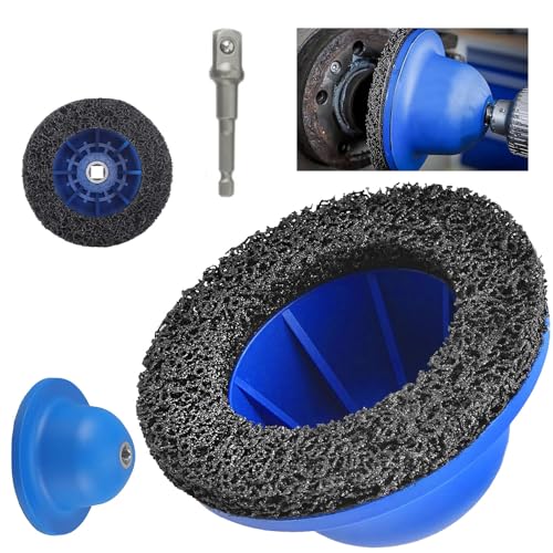 BIZOI Amoladora de Cubo de Rueda para Coche, Amoladora de Cubo de Rueda, 150 mm Lijadora de Cubo de Rueda, Amoladora de Cubos para Eliminar el Óxido de Las Ruedas del Coche, Cambio de Llanta