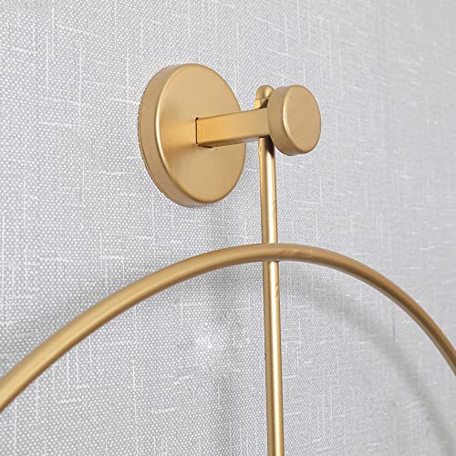 Shisedeco Classical Large Modern Round Minimalist Wall Clock With Swing Pendulum, Non-Ticking Silent Metal Decorative Creative Art Clocks For Home, Living Room, Bedroom, Study, Office (24", Gold) #TOP5